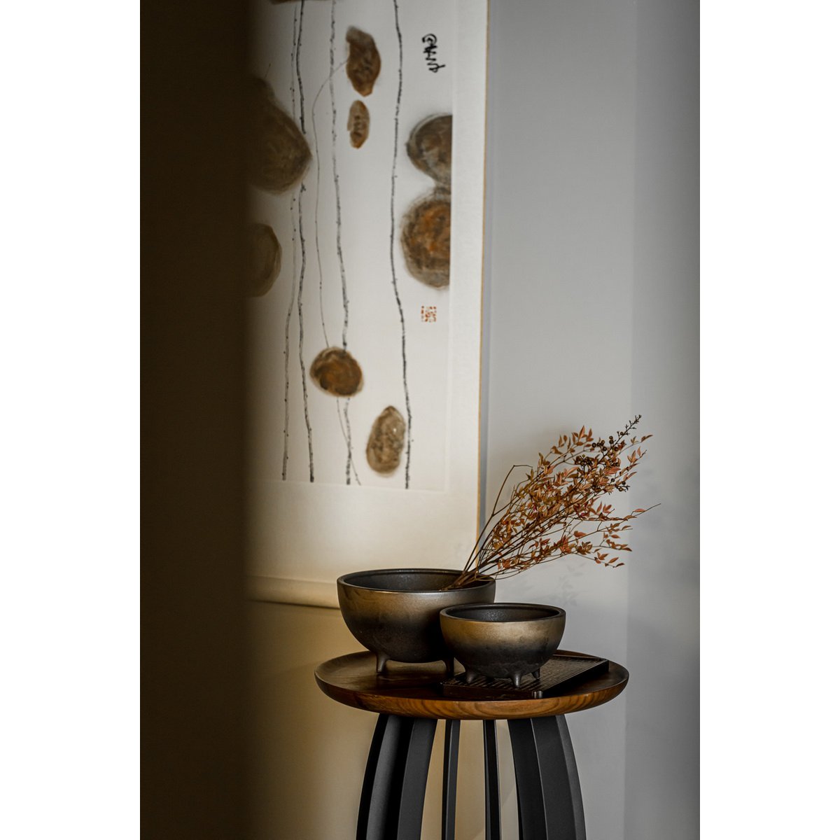 Design Schaal OTARU 20 – Brons naar Zwart | Modern Erfgoed & Sculpturale Rust