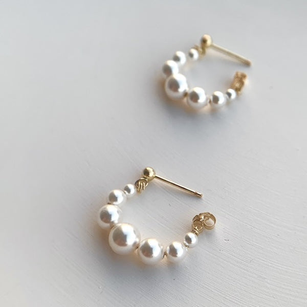 Oorringen met Zoetwaterparels – Goudkleurig & Elegant