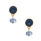 Classic Blue Crystal Oorbellen