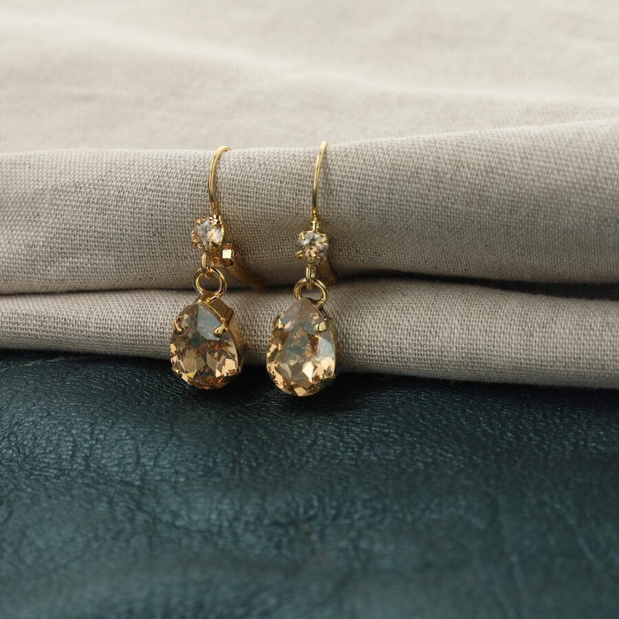 Classic Mini Gold Oorbellen – Swarovski Kristallen | Goud
