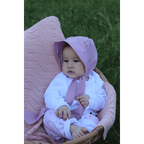 Luxe Gebreide Katoenen Babydeken – 100% Katoen - Poederroze