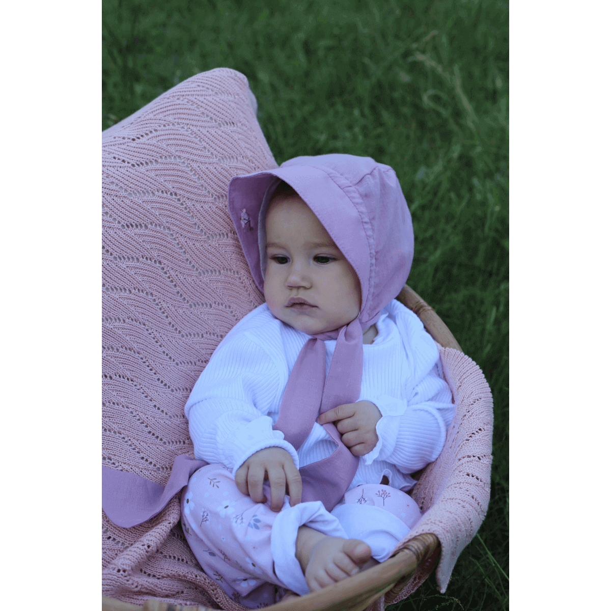 Luxe Gebreide Katoenen Babydeken – 100% Katoen - Poederroze