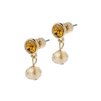 Classic Gold Crystal Oorbellen – Swarovski Kristallen | 14 Karaat Verguld
