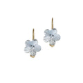 Forever Small Flower Oorbellen – Swarovski Kristallen | 24 Karaat Verguld