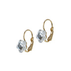 Forever Small Flower Oorbellen – Swarovski Kristallen | 24 Karaat Verguld