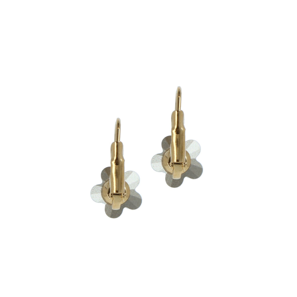Forever Small Flower Oorbellen – Swarovski Kristallen | 24 Karaat Verguld