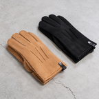 Herenhandschoenen van Lamsvacht – Suède & Wol | Camel & Zwart