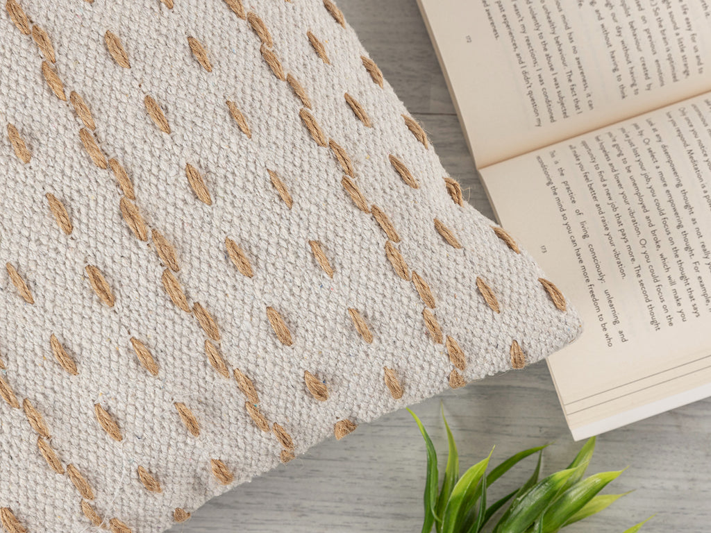 Luxe Sierkussenset van Katoen & Jute – 40×40 cm (Set van 2)