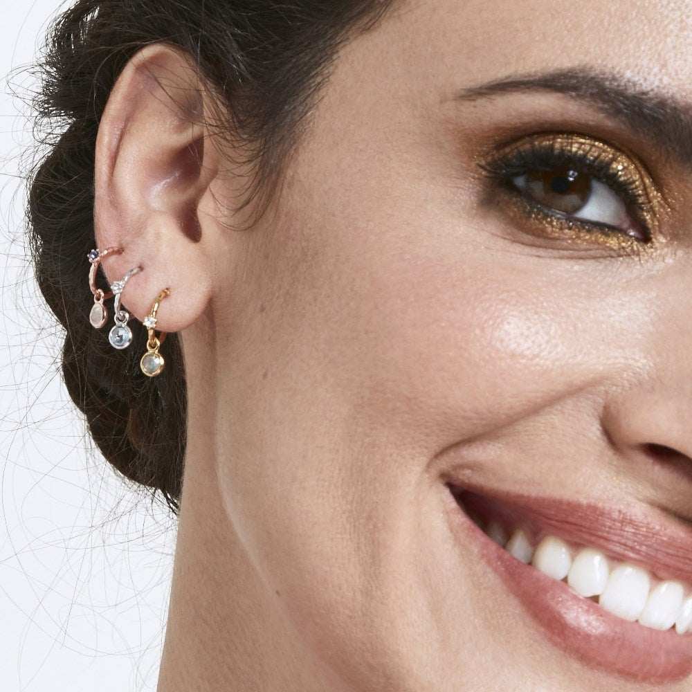 Bhavani Oorbellen – Labradoriet & Maansteen