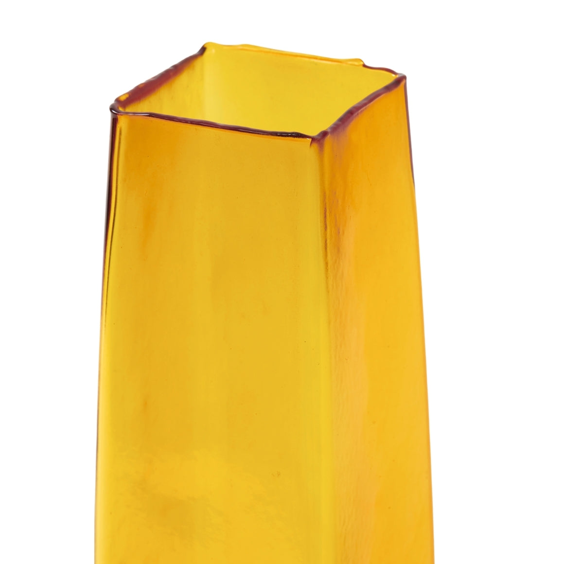 Light & Living Vaas ‘Iduna’ – Geel Glas (35 cm)