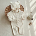 Gebreide Romper met Teddy Mutsje – Room