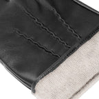 Luxe zwart leren touchscreenhandschoenen voor heren