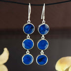 Oorbellen Abalone Blauw – Handgemaakt met 925 zilver