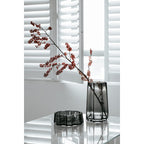 Luxe Designvaas LENOX 30 – Donkergrijs | Tijdloos Kristalachtig Design in 9 mm Glas