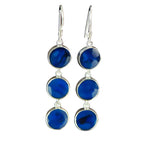 Oorbellen Abalone Blauw – Handgemaakt met 925 zilver