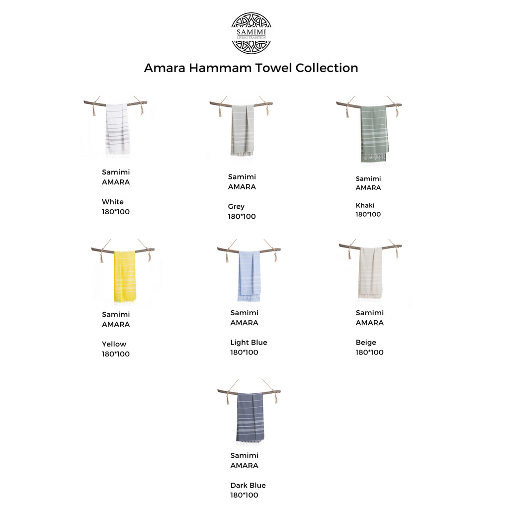 Samimi Amara Luxe Hamamdoek Wit 180x100 cm