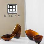 Designvaas KOOKY KOO16AM – Amber | Sculpturaal & High-End Design