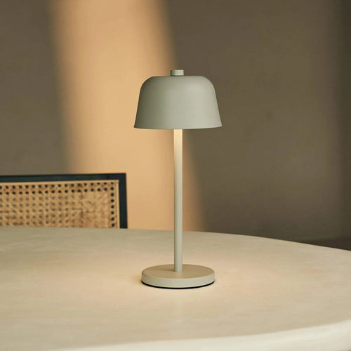 Anton Shadow Gray Oplaadbare Tafellamp – Tijdloos en draadloos design