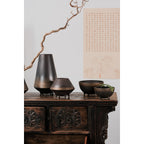 Design Schaal OTARU 20 – Brons naar Zwart | Modern Erfgoed & Sculpturale Rust