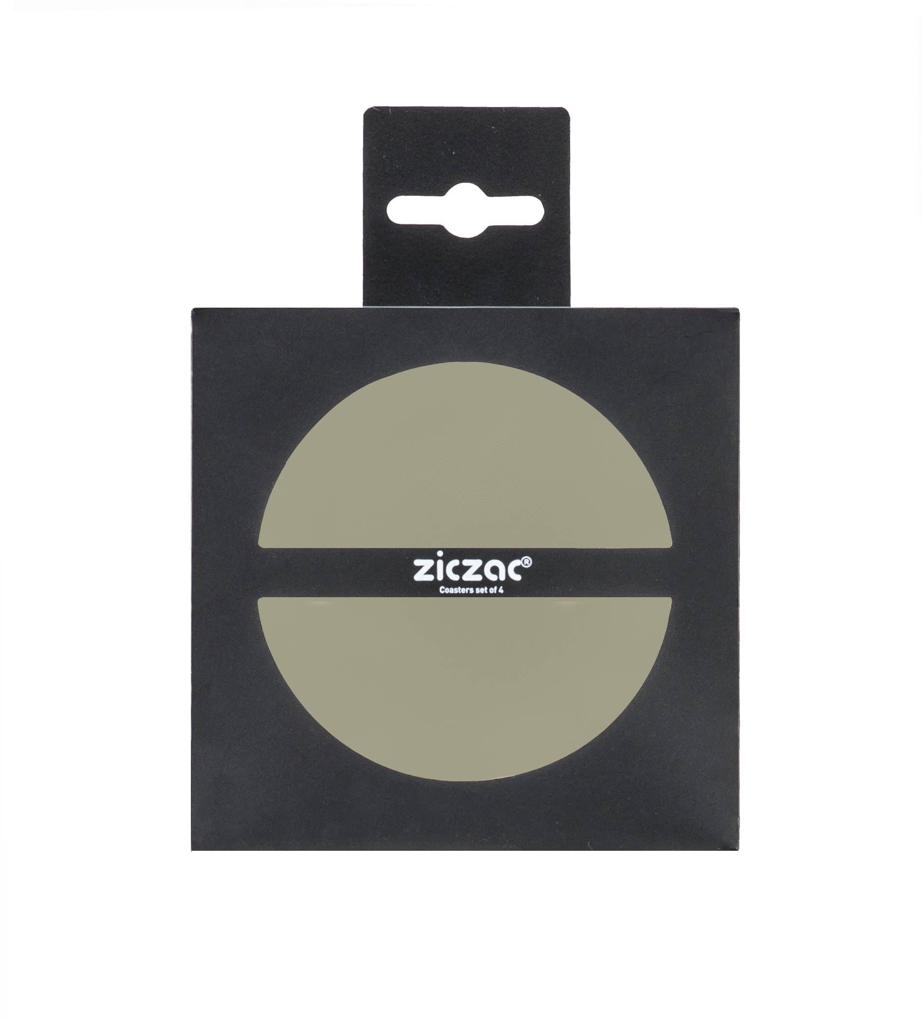 Glasonderzetters TOGO – Set van 4, Taupe