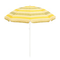 Strandparasol Geel Gestreept – Ø 160 cm