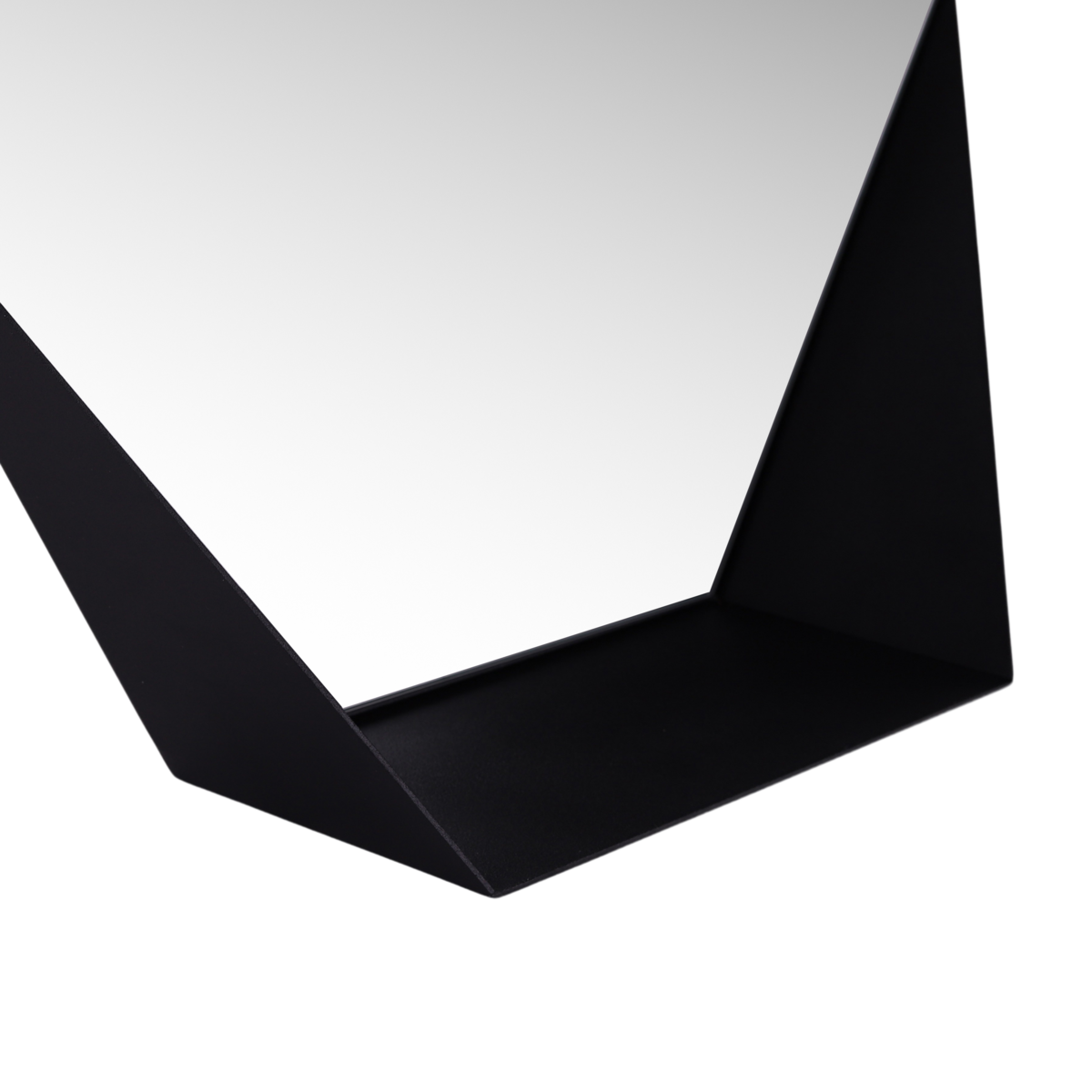 Gorillz Hive Wandspiegel met Plank – Hexagon – Zwart