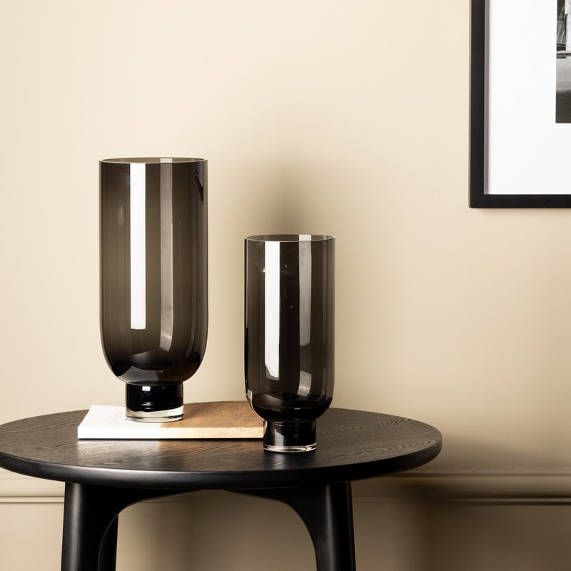 Luxe Designvaas OMAHA 36 – Amber | Tijdloze Cilindrische Elegantie