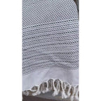 Samimi Pharao Luxe Hamamdoek Antraciet/Zwart 180x100 cm