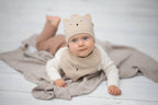 Babydeken van 100% merinowol – 75×100 cm - Taupe