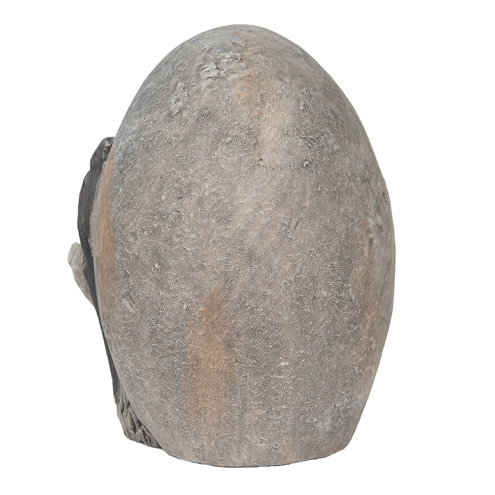 Decoratie ei met konijnen 22x18x27 cm