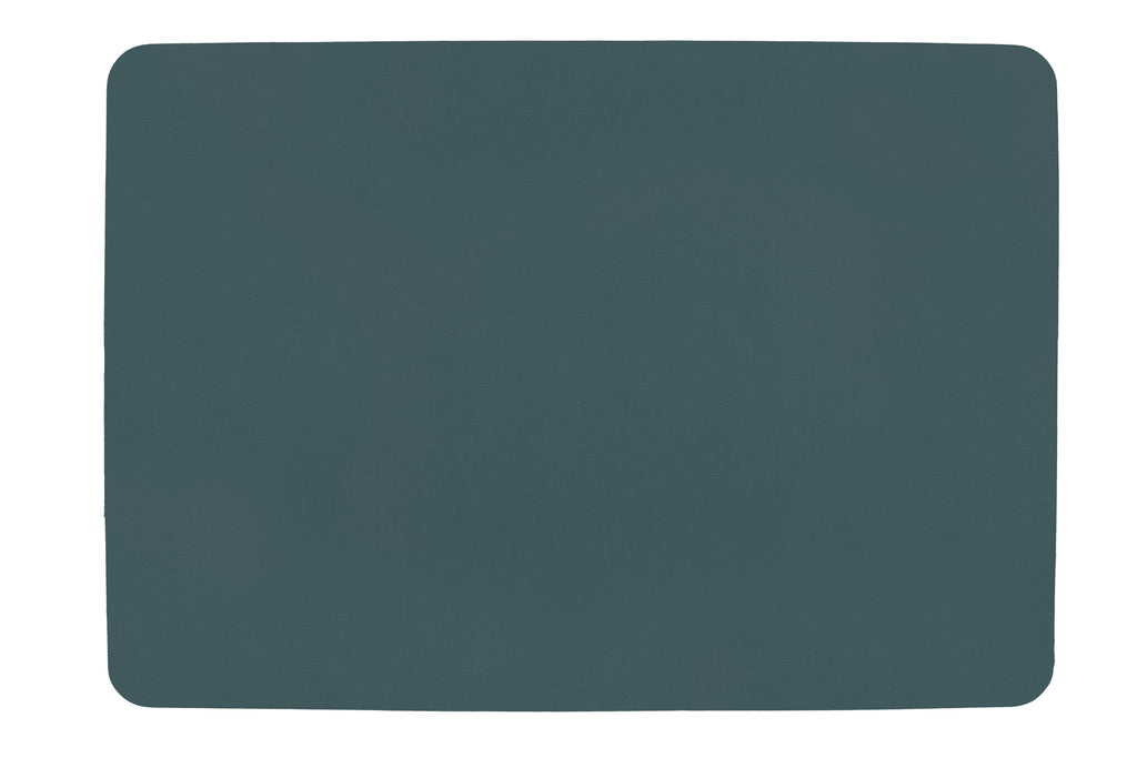 Placemat Vegan leer – Rechthoek 33x45 cm, Blauw