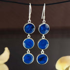 Oorbellen Abalone Blauw – Handgemaakt met 925 zilver