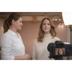 Noa Oorbellen met Aqua Chalcedoon – Verguld Sterling Zilver