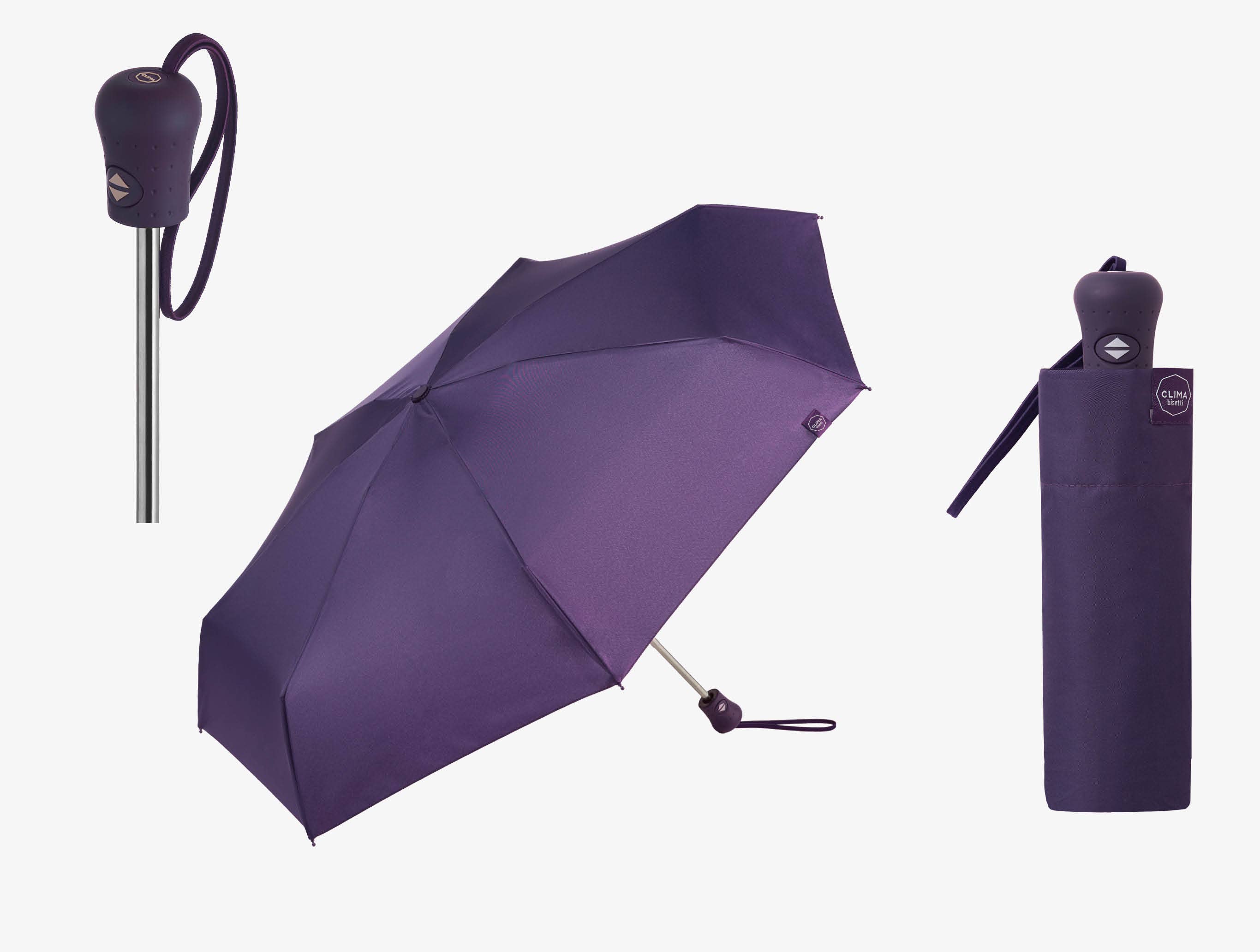 Clima Bisetti Luxe Mini Opvouwbare Paraplu & Parasol – Automatisch Open & Close – UV50+ Bescherming