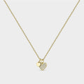 Ketting met hartje met witte zirkonia – verguld zilver