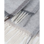 Merino & Kasjmier Plaid MILANO – Lichtgrijs