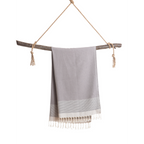 Samimi Pharao Luxe Hamamdoek Antraciet/Zwart 180x100 cm
