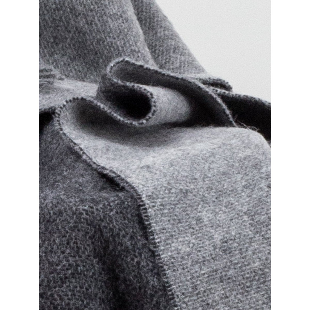 Omkeerbare Wollen Plaid ONYX – Zwart & Grijs