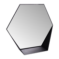 Gorillz Hive Wandspiegel met Plank – Hexagon – Zwart