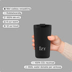 IZY Thermos Mug – Zwart – 350ML
