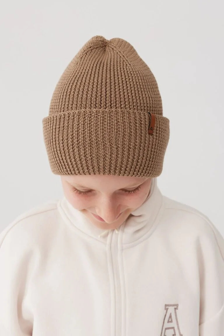 Herenmuts – 100% Merinowol | Camel