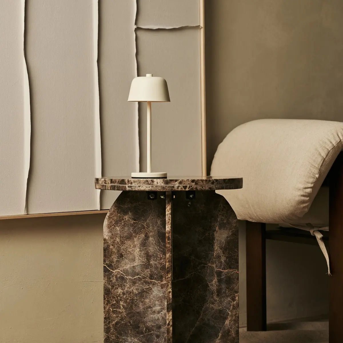 Anton Vanille Oplaadbare Tafellamp | Stijlvolle & draadloze verlichting