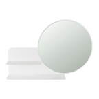 Gorillz Clever Wandspiegel – Wit