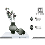 Luxe Designvaas ORU – Bolvorm & Cilindrisch | Minimalistisch Design in Dik Glas