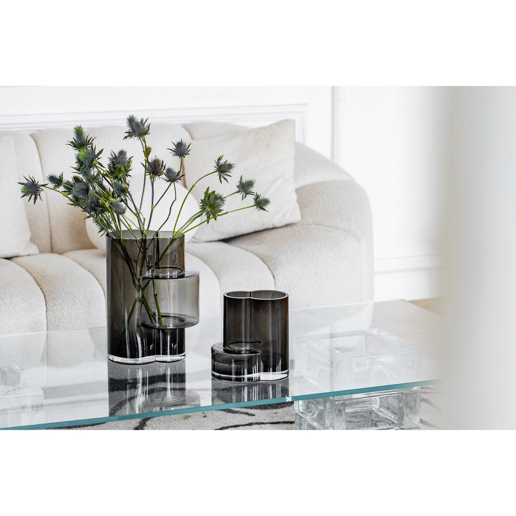 Designvaas FUSIO 20 – Grijs | Constructivistisch & Sculpturaal Design