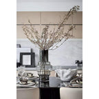 TYLER 46 GR – XL Art Deco Designvaas in Helder Grijs Glas (46 cm)