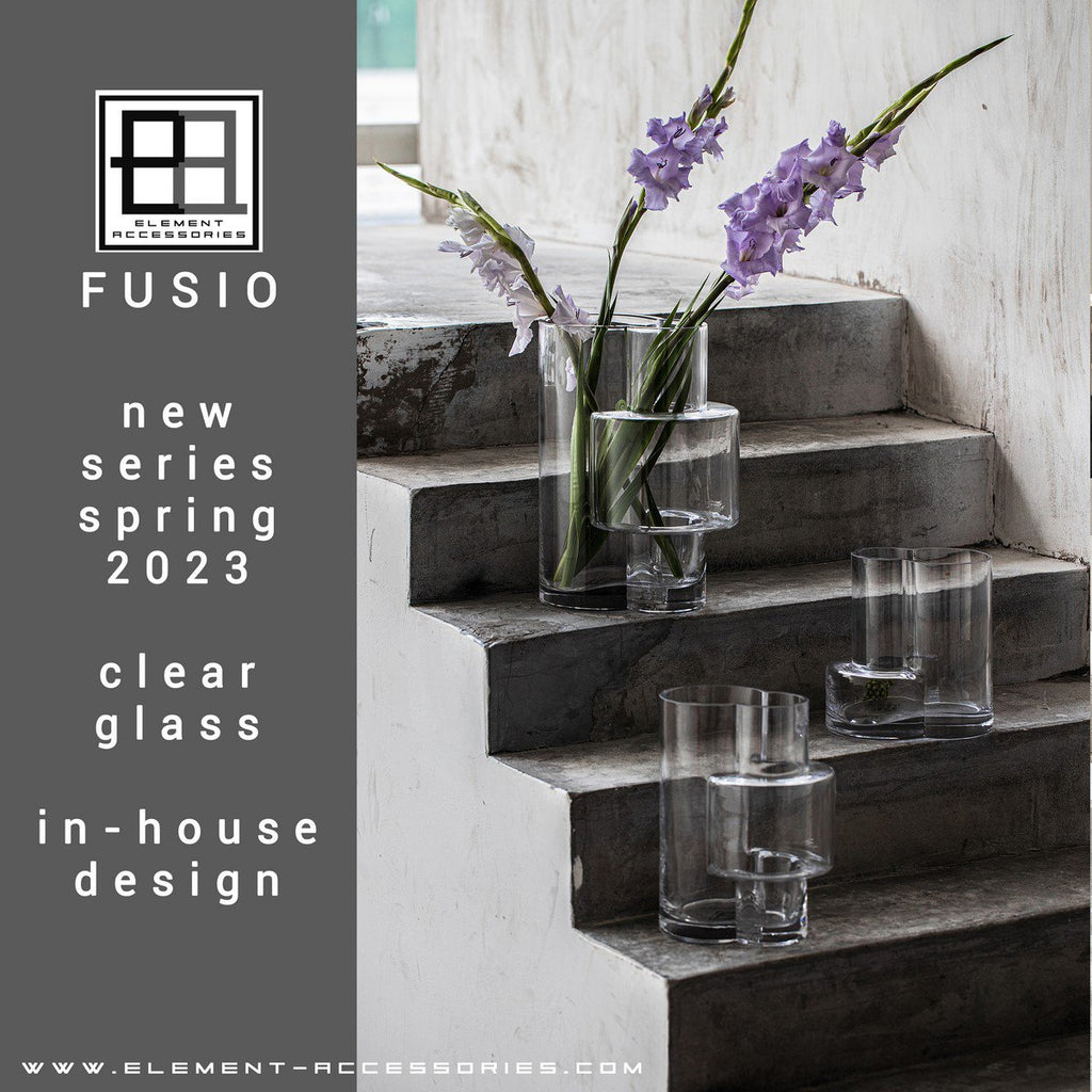 Designvaas FUSIO 25 – Helder Glas | Constructivistisch & Avant-Garde Design