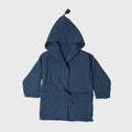 Biologische Mousseline Kinderbadjas – Indigo (3–4 jaar)