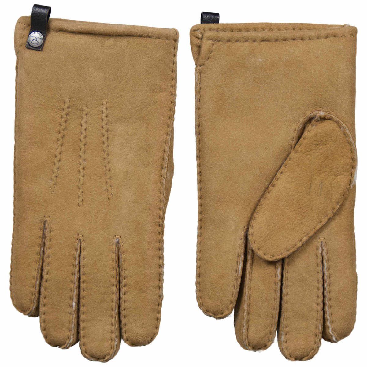 Lamsvacht heren handschoenen - Suède/wol | 4 kleuren | 2 varianten