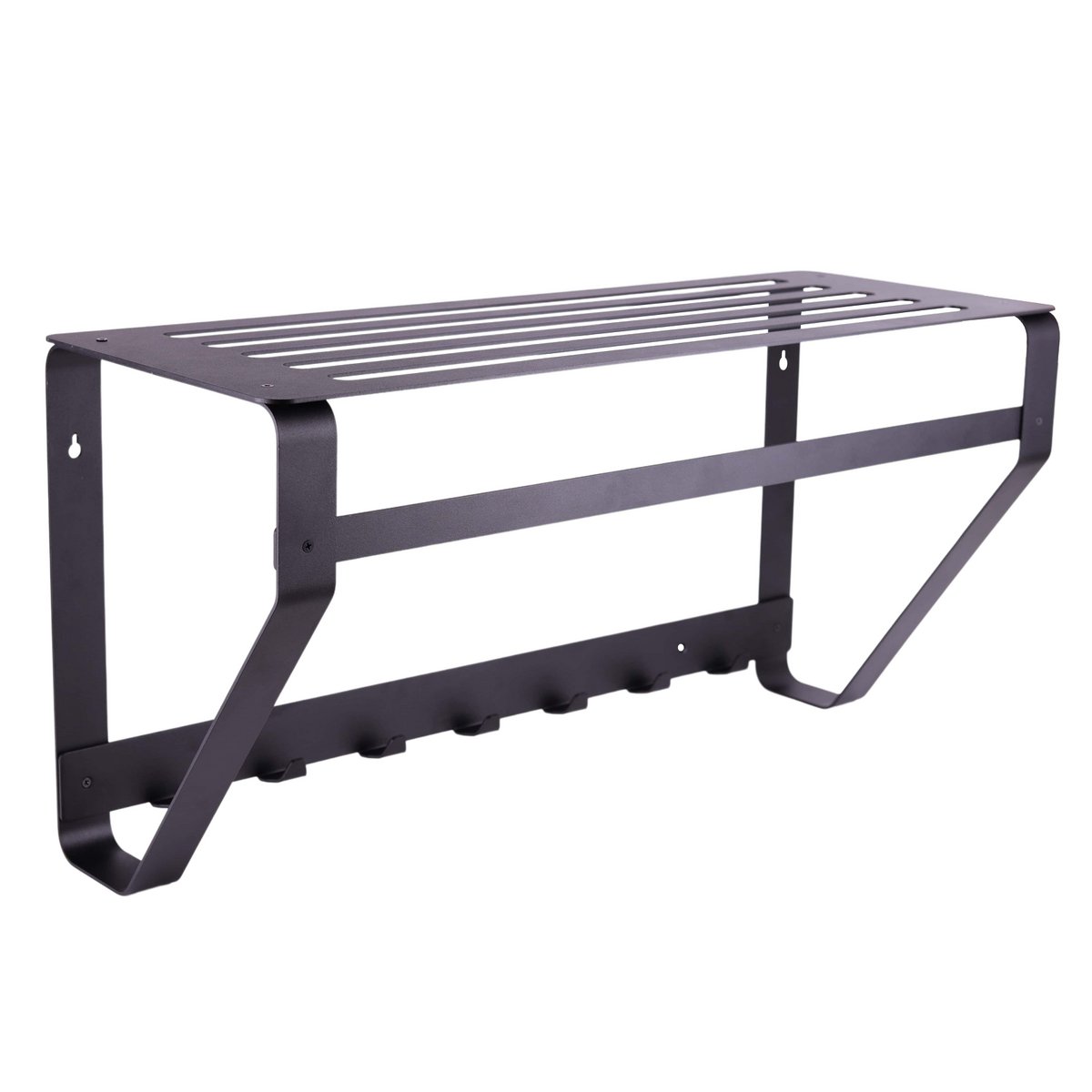 Gorillz Iron Wandkapstok met Hoedenplank – Zwart